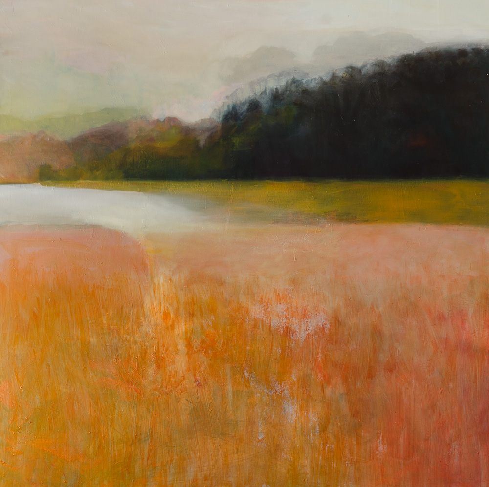 Orange field, Oil on Canvas,120 x 120cm, 2018